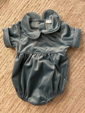 Blue Velvet Baby One-Piece Bodysuit
